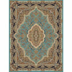 فرش نگین مشهد ۱۰۰۰ شانه کد ۱۰۰۳ آبی فیروزه ای