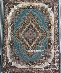 مشخصات، قیمت و خرید فرش کاشان نیلا 700 شانه آبی فیروزه ای