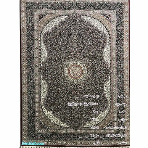 فرش زمرد مشهد ۷۰۰ شانه کد ۱۴۰۱۰ لاکی