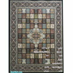 فرش زمرد مشهد ۷۰۰ شانه کد ۲۵۰۱۷ سرمه ای