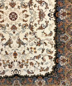 فرش کاشان افشان کیهان کرم 700 شانه