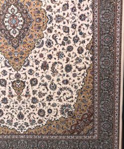فرش کاشان روناک کرمی 700شانه