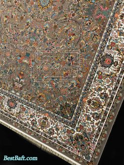 فرش کاشان افشان ماهور گردویی 1200 شانه
