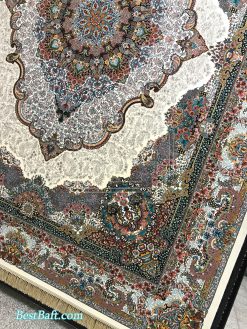 فرش کاشان صنم کرم رنگ 1200 شانه