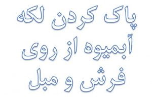 پاک کردن لکه آبمیوه از روی فرش و مبل