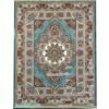 خرید فرش کاشان 1200 شانه حوض نقره آبی فیروزه ای