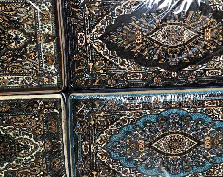 پشتی سنتی کد721 فرش نگین مشهد آبی فیروزه ای خرید پشتی سنتی فروشگاه اینترنتی خرید فرش