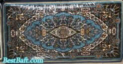 پشتی سنتی کد721 فرش نگین مشهد آبی فیروزه ای 700 شانه (1)