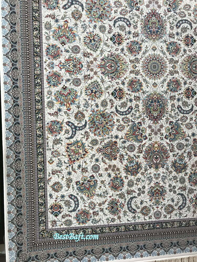 فرش مشهد ۱۲۰۰ شانه کد ۸۰۲۱۲۵ افشان کرمی - تصویر 3