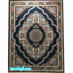 فرش کاشان ۷۰۰ شانه ناردون سرمه ای