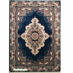 فرش زمرد مشهد ۷۰۰ شانه کد 25016 آبی فیروزه ای