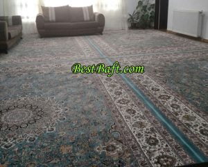 فرش و دکوراسیون آبی فیروزه ای