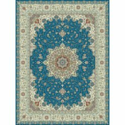 فرش نگین مشهد ۱۲۰۰ شانه کد ۱۲۱۴ آبی فیروزه ای