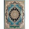 فرش کاشان نیلا ۷۰۰ شانه آبی فیروزه ای