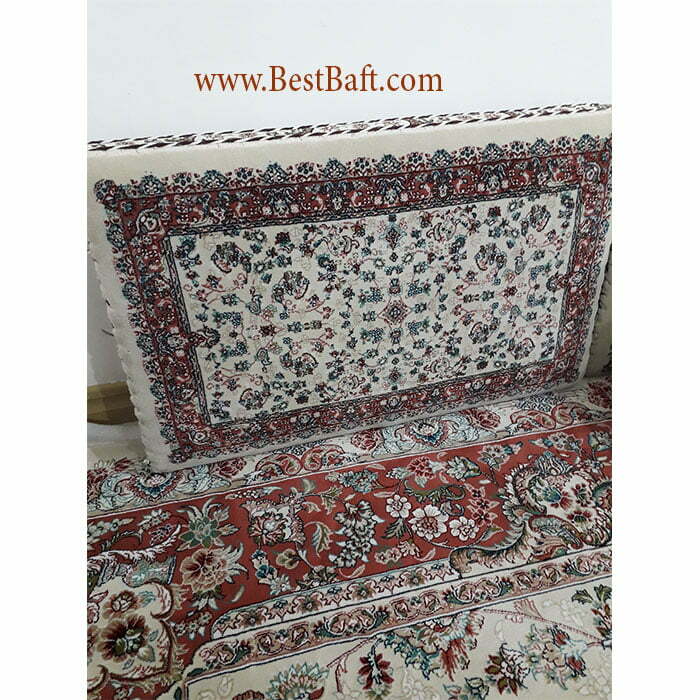 فرش مشهد ۷۰۰ شانه کد ۷۰۲۱۳۳ کرمی