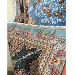 فرش 1000شانه کاشان ایناز ابی