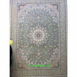 فرش کاشان ۱۵۰۰ شانه اصفهان تراکم ۴۵۰۰ نقره ای