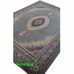 فرش کاشان ریز ماهی ۴۴۰شانه طوسی