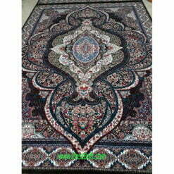 فرش کاشان کیمیا ۴۴۰شانه سرمه ای