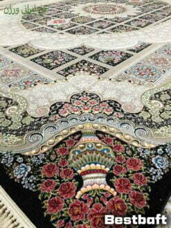 فرش کاشان مانلی 700 شانه سرمه ای