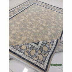 فرش کاشان ۷۰۰ شانه طلا کوب گلبرجسته
