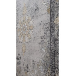 فرش مشهد 1200 شانه گلبرجسته طلاکوب