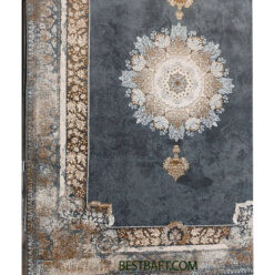 فرش مشهد 700 شانه تراکم 2550 طوسی رنگ