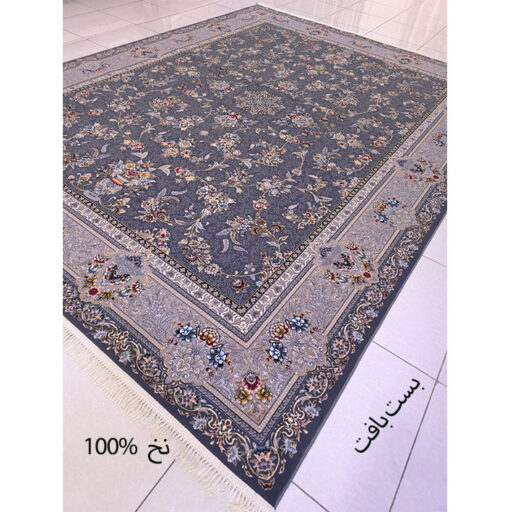 فرش کاشان دودی رنگ