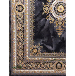 فرش کاشان سرمه ای 700 شانه